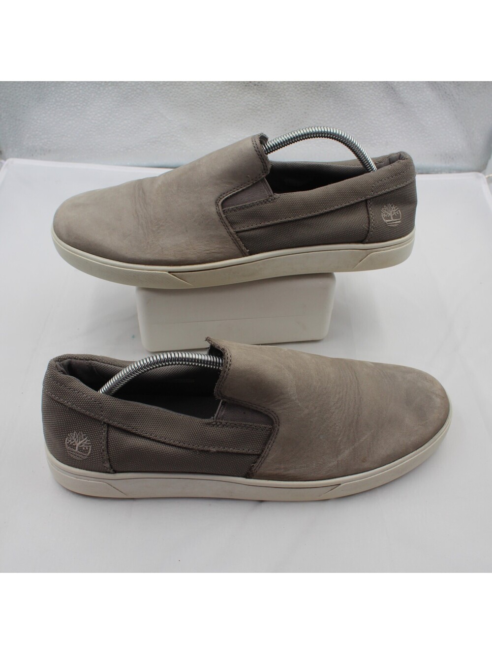 Timberland Groveton Men Size 11.5 Slip On Casual Loafer Sneakers Medium Grey